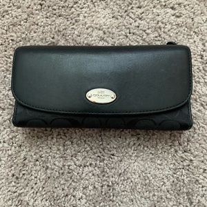 Black coach wallet